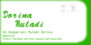 dorina muladi business card